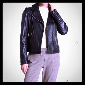 Micheal Kors Leather Motorcycle Jacket